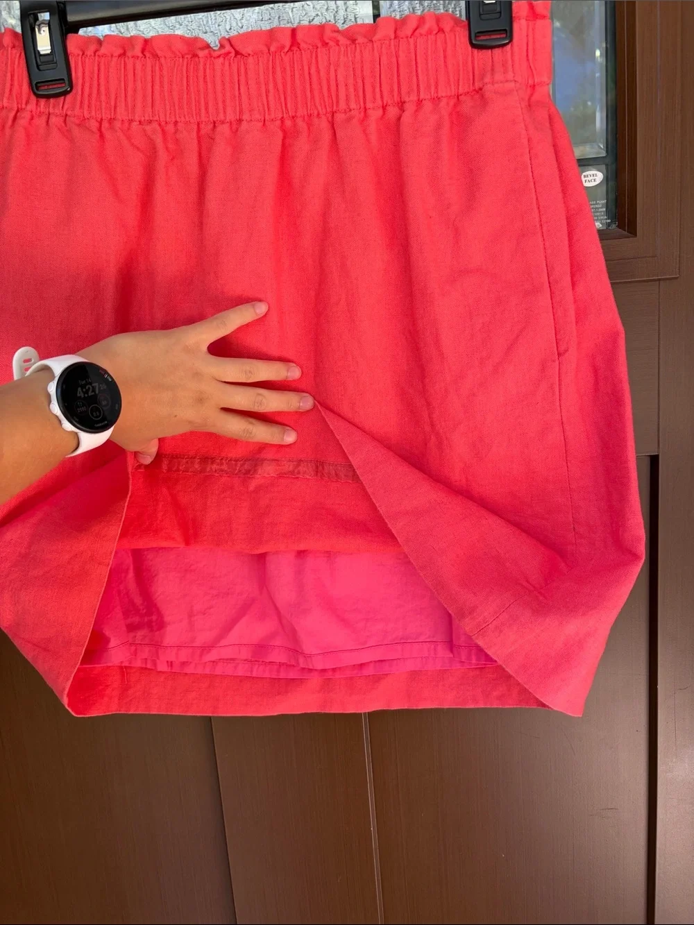 J Crew Paperbag Salmon Skirt